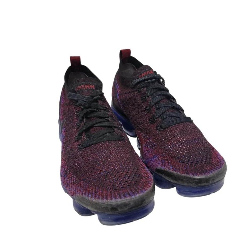 Nike ViporMax Burgundy Blue Black Women's Athletic Shoes Size 7.5